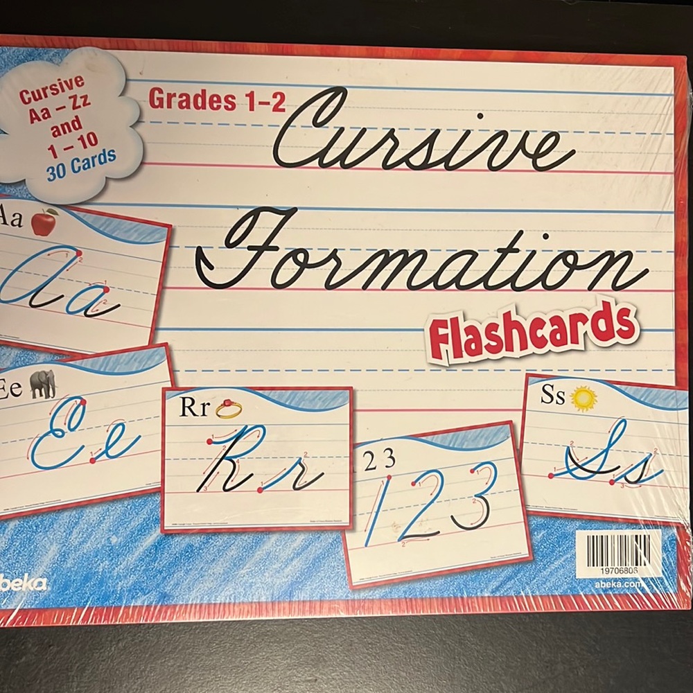 Abeka Cursive Formation Flashcards